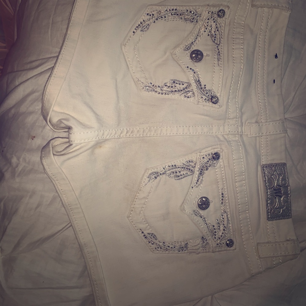 Miss Me shorts with rhinestones